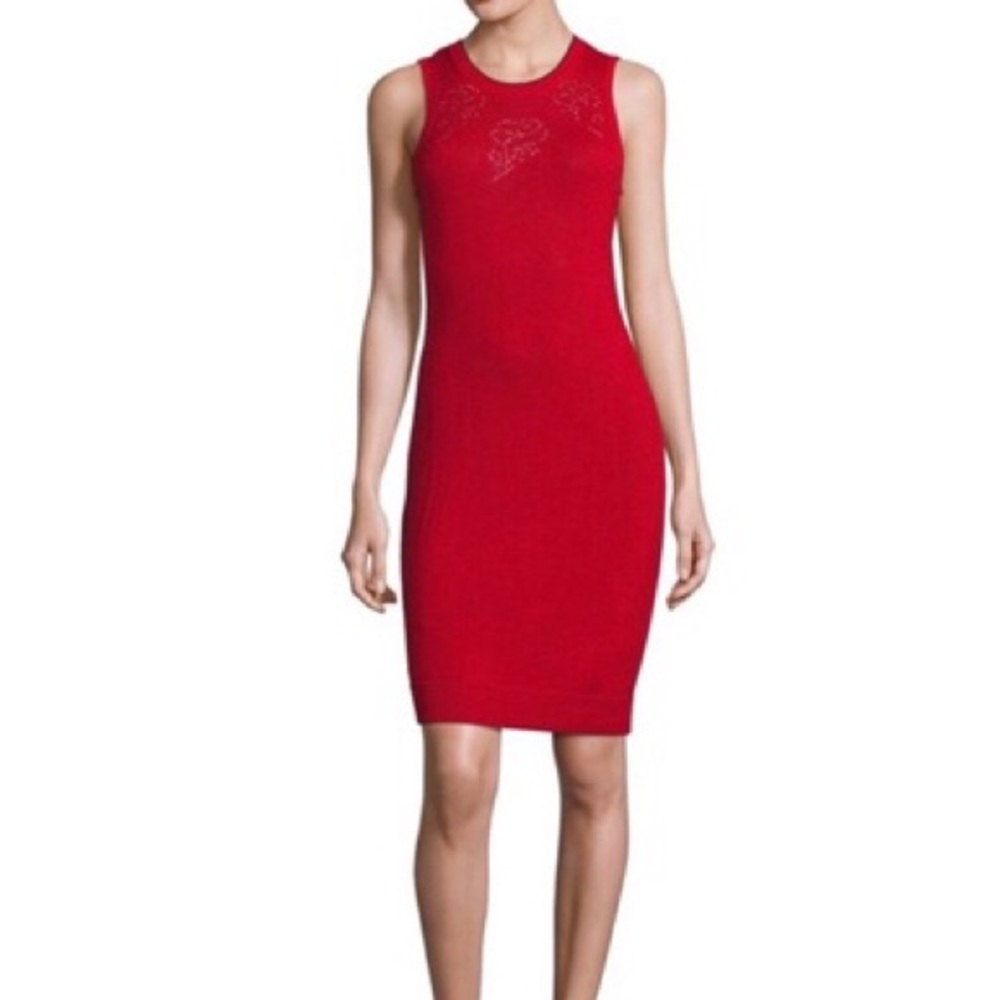 Knit rag & bone red sleeveless dress